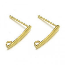 Stainless steel Earwire 12x15mm - Gold